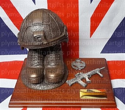 Royal Tank Regiment (RTR) Boots and Virtus Helmet